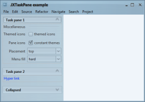 Task Pane Container under Business Blue Steel